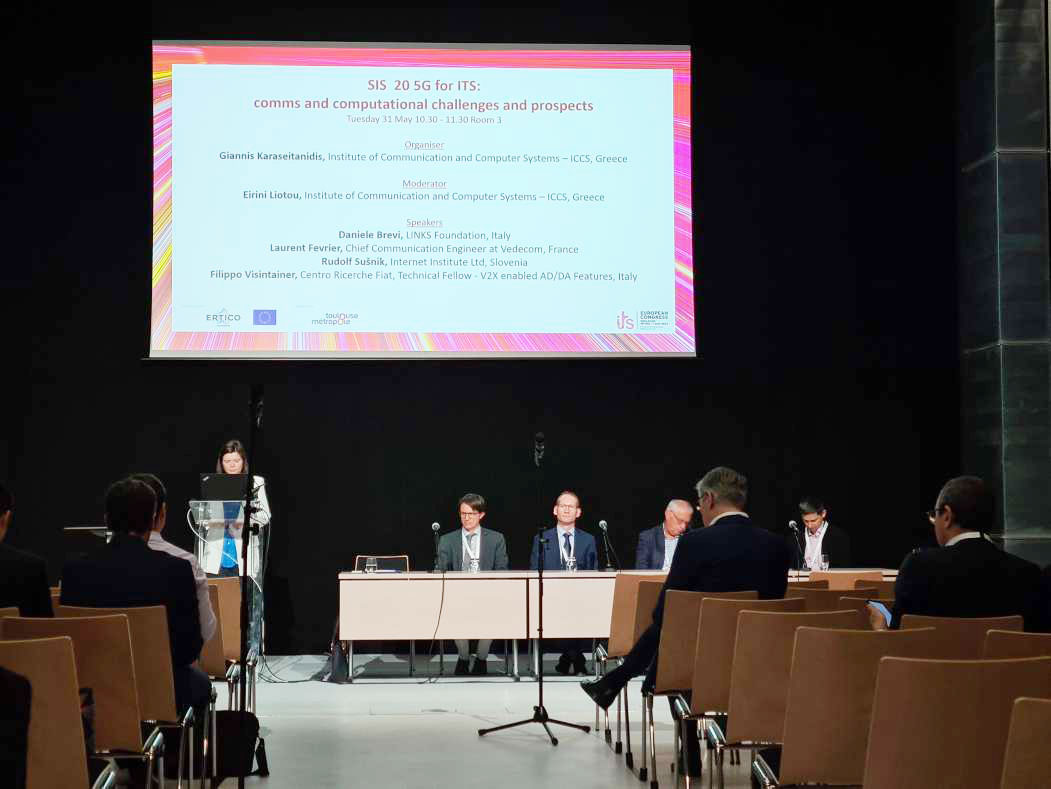 Read more about the article ICT4CART and 5G-IANA coordinated by the ISENSE at ITS Europe 2022 in Toulouze